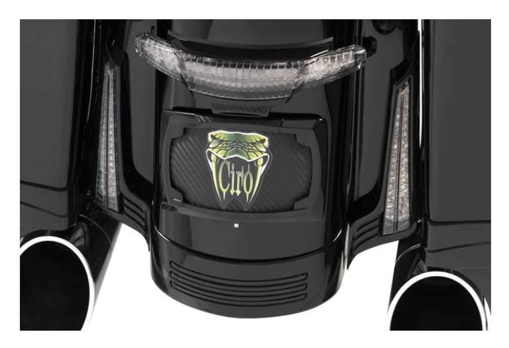 Ciro Filler Panel Lights for '14-UP Street Glide/Road Glide/Road King Special (Black w/ Light Smoke Lens) 40046