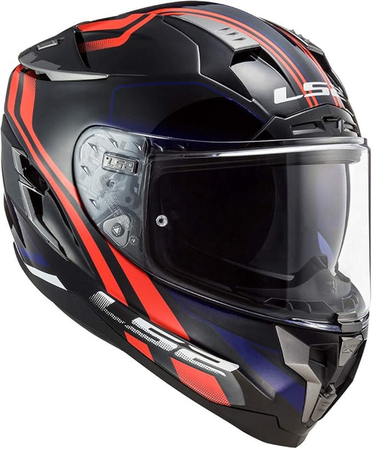 LS2 Challenger GT Propeller Full Face Street Helmet (Red / Blue)