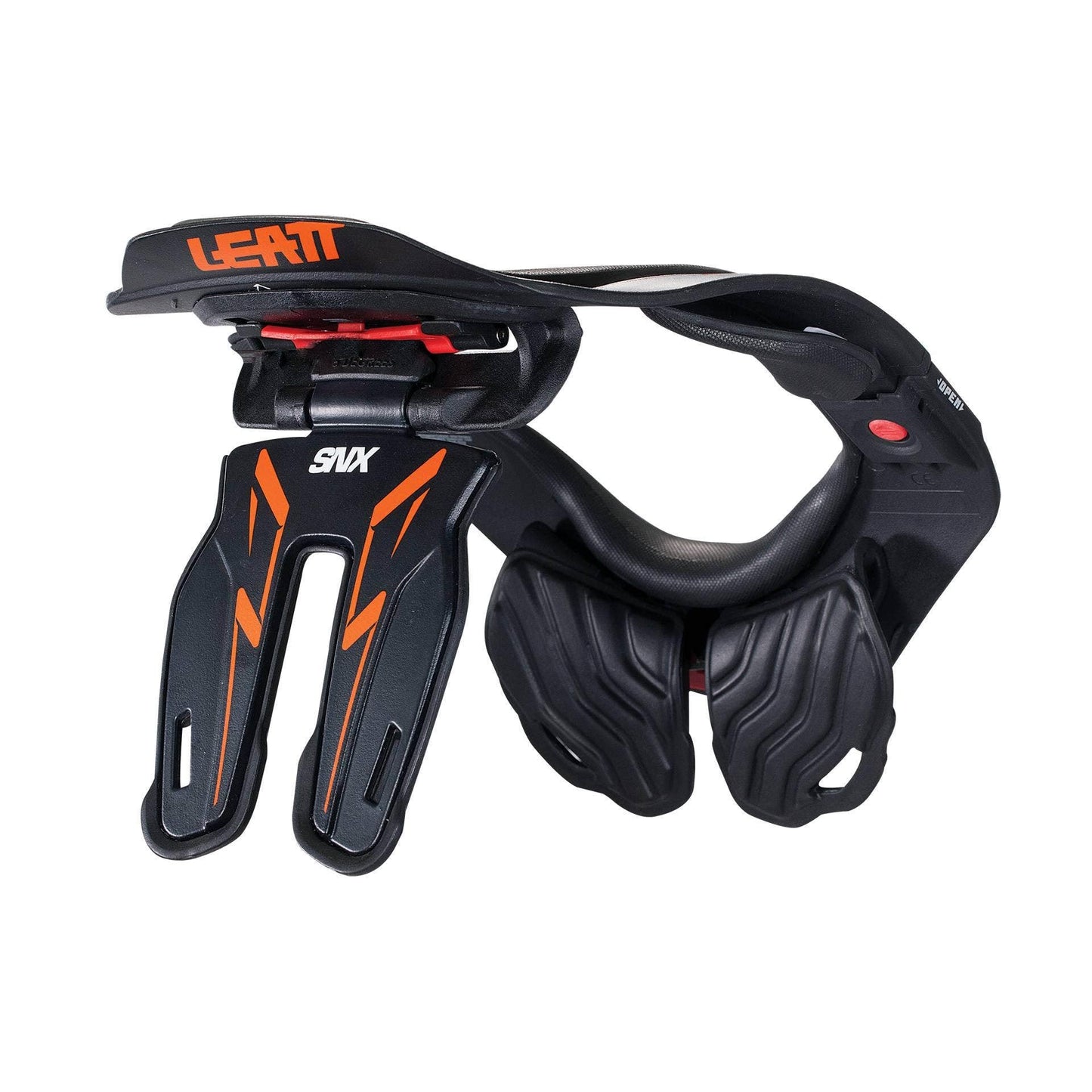 Leatt SNX 5.5 Neck Brace (Black/Orange) - Small/Medium