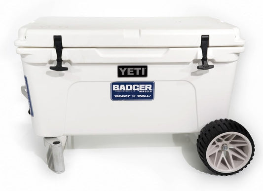 Badger Wheels Large Single Axle with Rigid Handle/Stand for Yeti Tundra 35-160QT Coolers