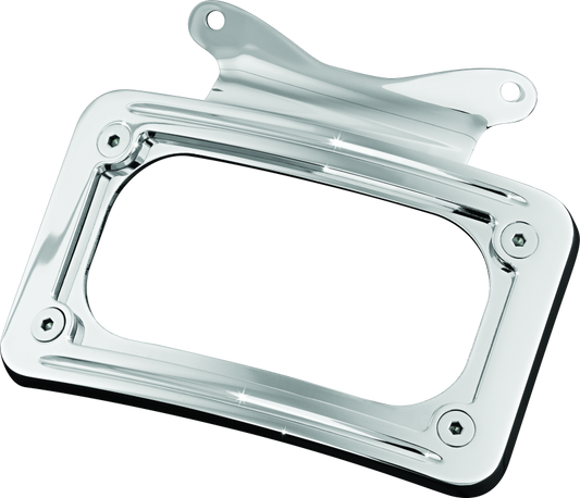 Kuryakyn Curved License Plate Mount Chrome