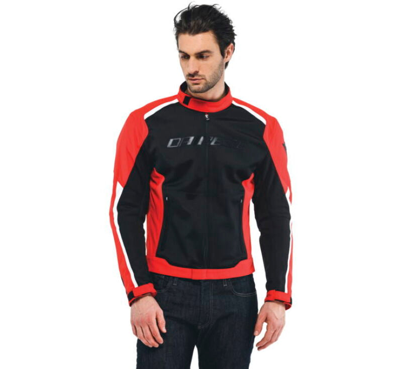 Dainese Hydraflux 2 Air D-Dry Jacket - Black/Lava Red, Size 58 - dai201654632-B78-58