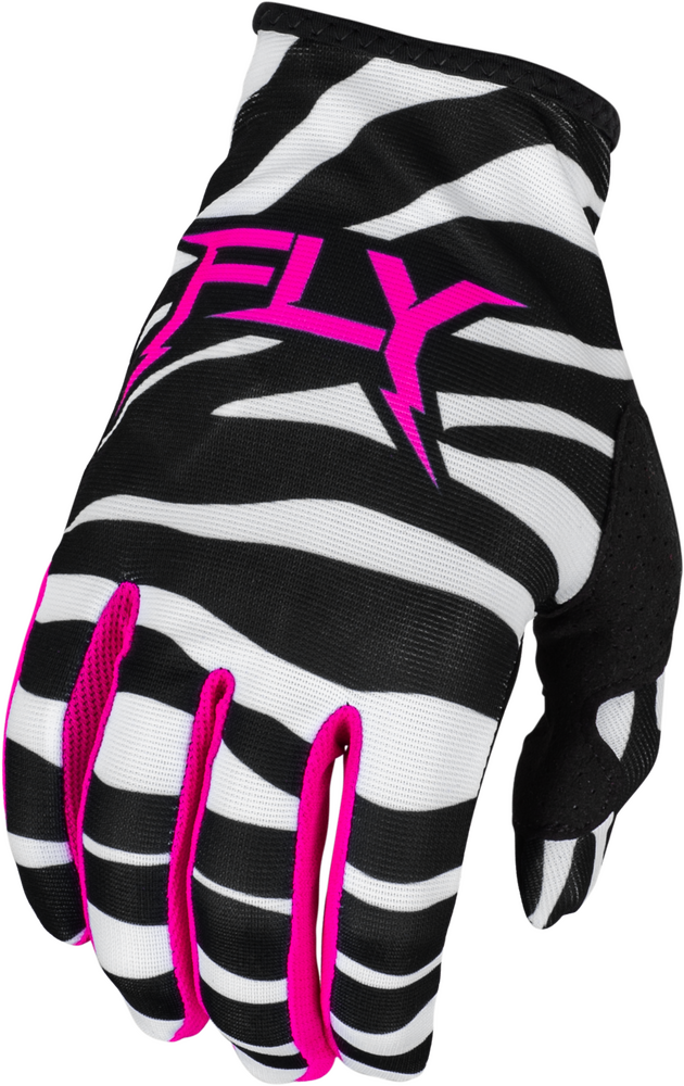 Fly Racing 2024 Adult Lite Uncaged MX Gloves (Black/White/Neon Pink)