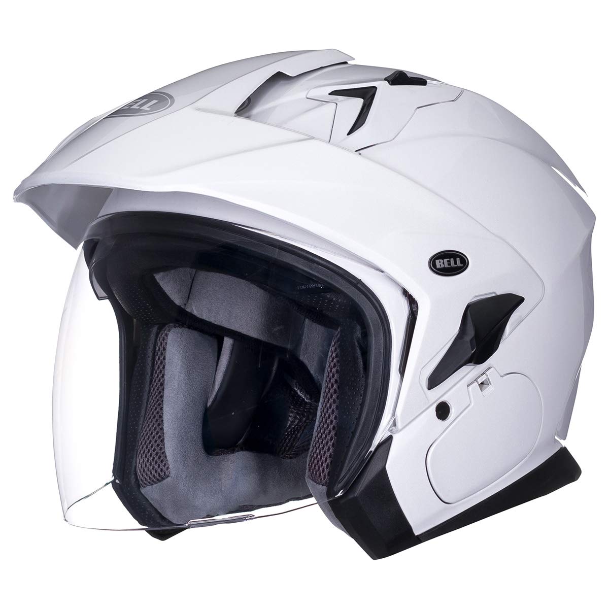 Bell Mag-9 Open Face Motorcycle Helmet (Solid Gloss Pearl White) - XL