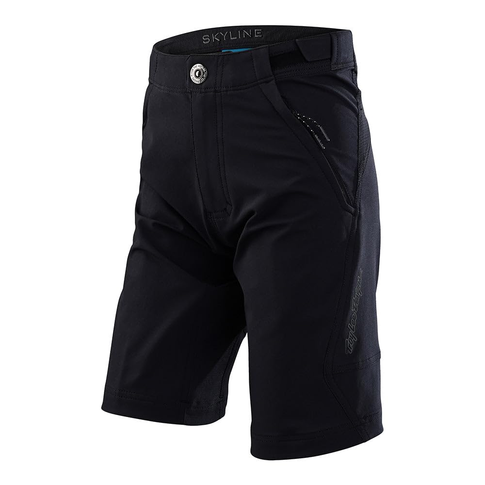 Troy Lee Designs Youth Skyline Mono Shorts Shell (Black) Size 24