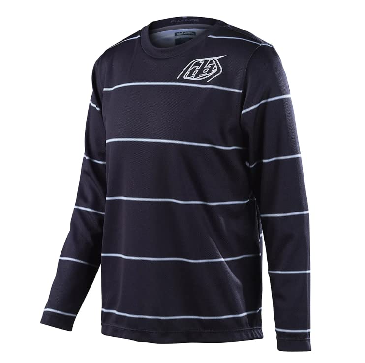 Troy Lee Designs Youth Flowline Tripper Long Sleeve Jersey (Black) - Youth XS