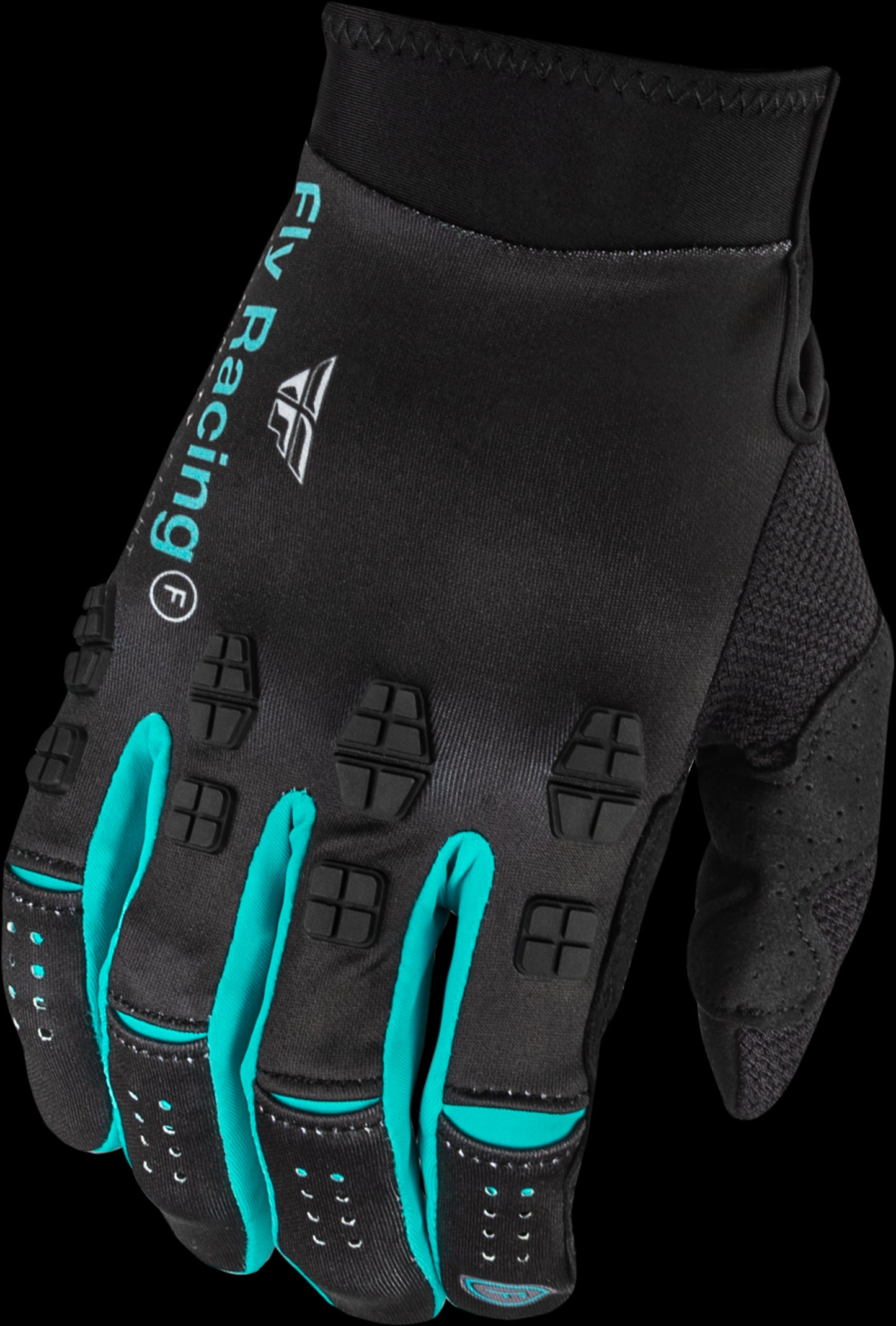 Fly Racing Evolution DST SE Strobe Gloves - Black / Electric Blue