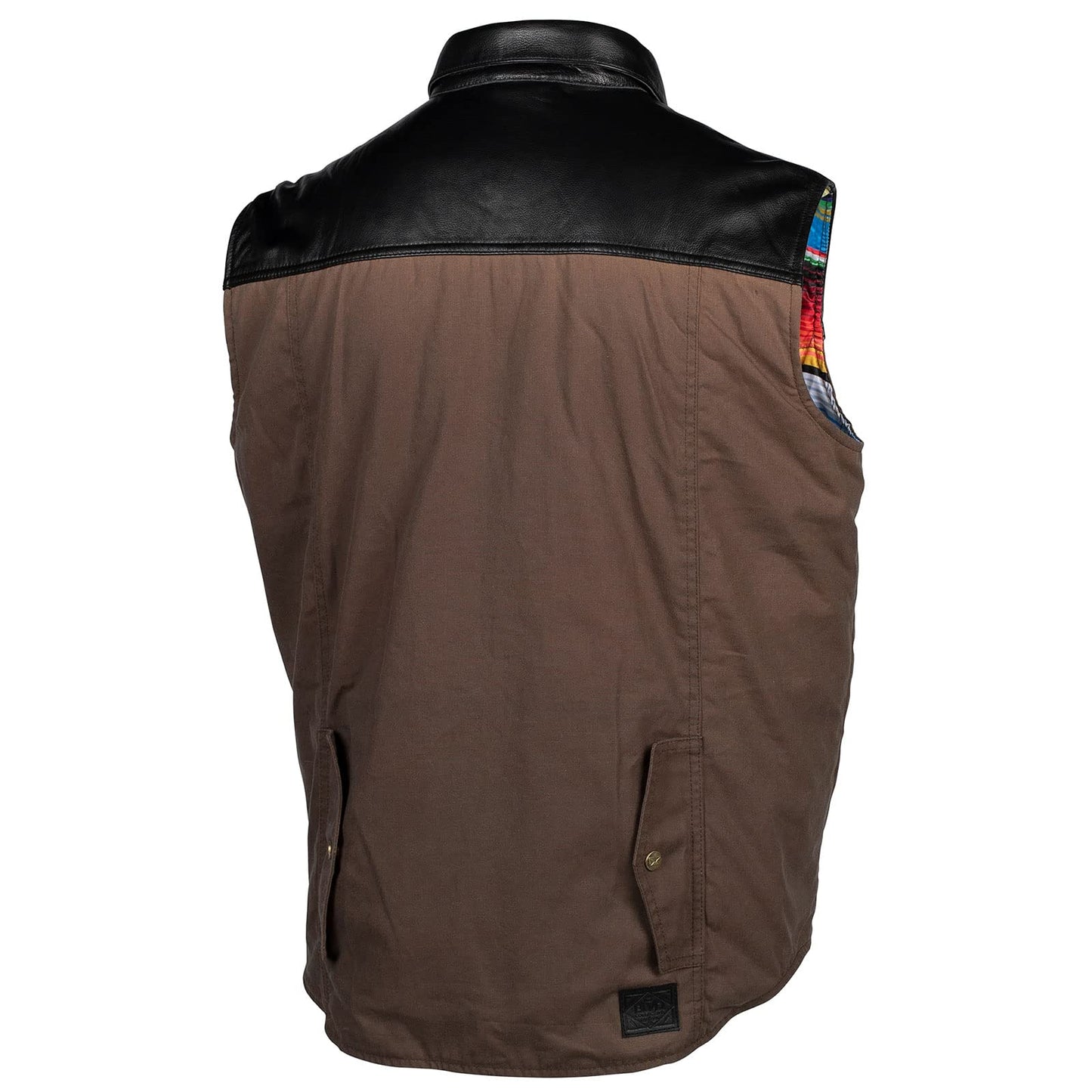 Cortech Bandito Leather Motorcycle Vest (Brown)