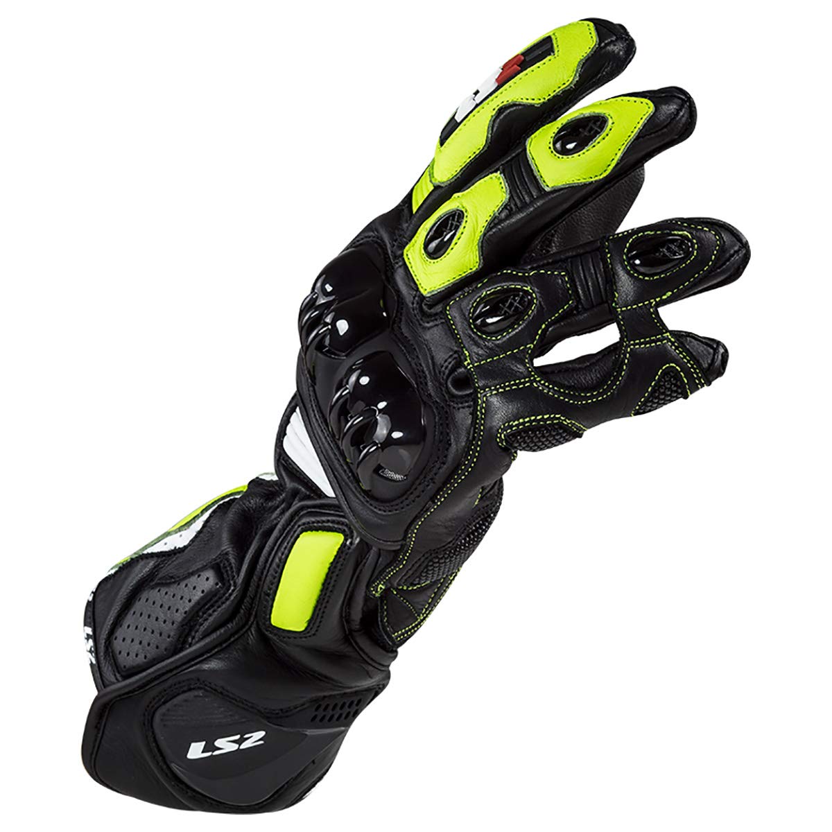 LS2 Swift Glove (Black/Hi-Vis Yellow) - XL