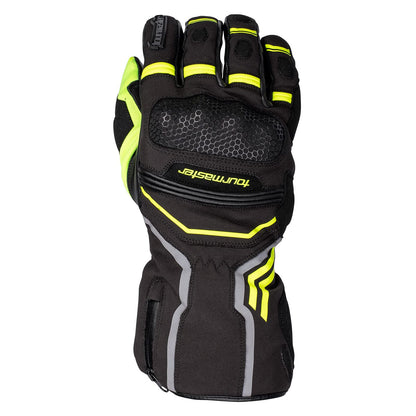 Tourmaster Polar-Tex Motorcycle Gloves (Black/Hi-Vis) - Small