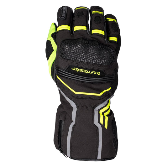 Tourmaster Polar-Tex Motorcycle Gloves (Black/Hi-Vis) - Small