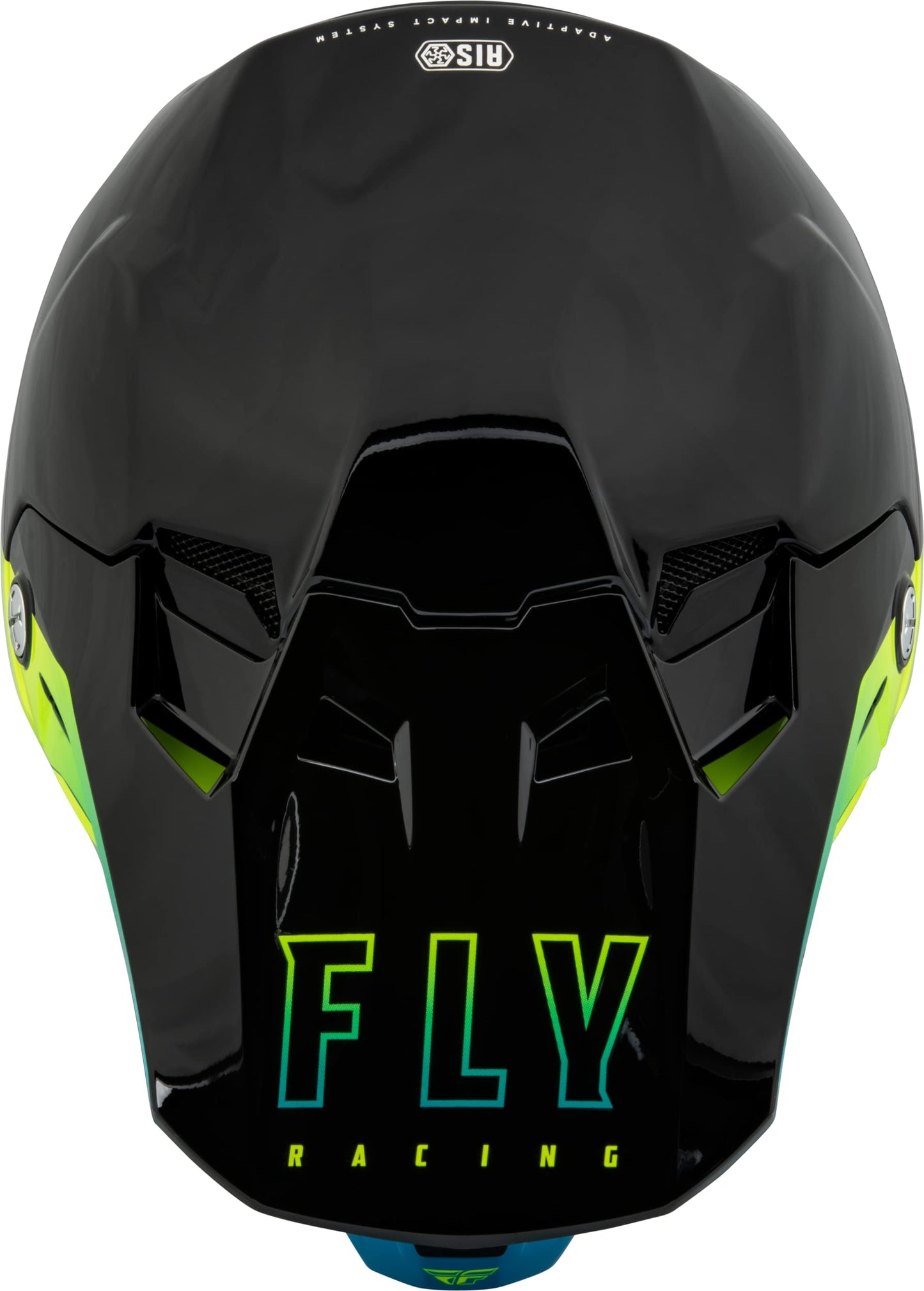 Fly Racing Adult Formula CC Driver Helmet (Black/Blue/Hi-Vis) - Large