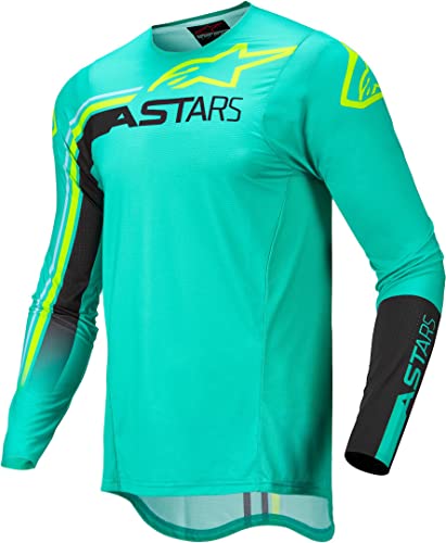 Alpinestars Supertech Blaze Jersey (Pastel Green/Black/Yellow Fluo) - Medium