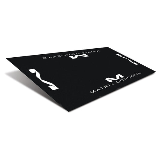 Matrix Concepts R1 Rubber 3MM 3 Foot X 6 Foot Floor Mat - Black/White