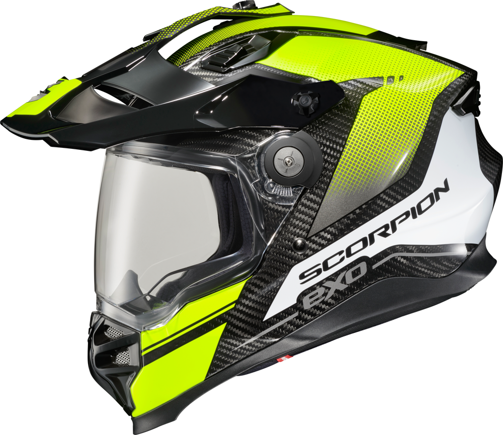 ScorpionEXO XT9000 Carbon Fiber Adventure Helmet (Trailhead Graphic Hi-Vis)