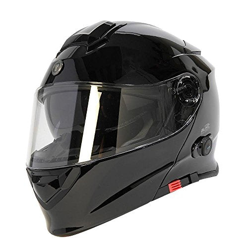 TORC T28B Bluetooth Integrated Motorcycle Helmet (Gloss Black)