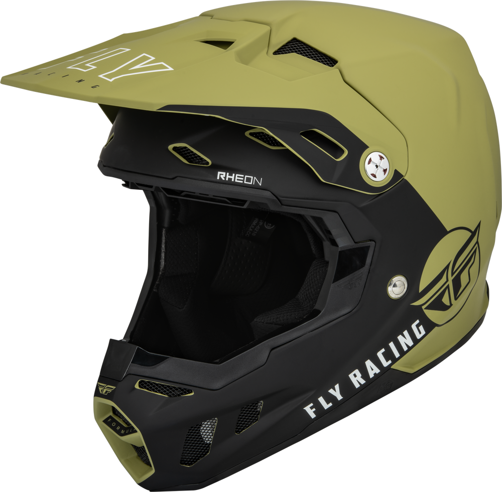 Fly Racing Formula CC Driver Helmet (Matte Olive Green / Black)