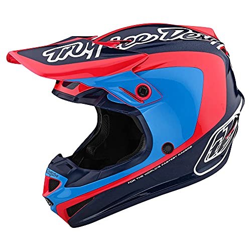 Troy Lee Designs SE4 Polyacrylite Corsa W/MIPS (Navy/Cyan)