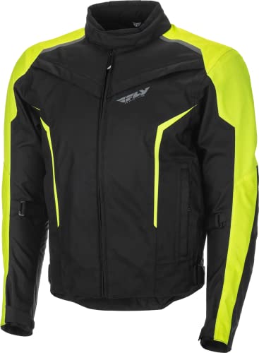 FLY Racing Adult Launch Motorcycle Jacket (Black/Hi-Vis Yellow)