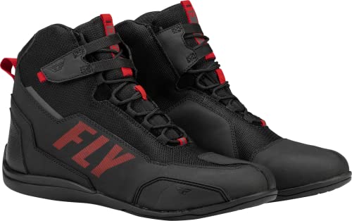 FLY Racing Adult M21 Motorcycle Riding Shoes (Black/Red)