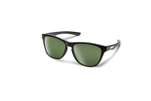 Suncloud Topsail Polarized Sunglasses, Matte Black/Polarized Gray Green, One Size