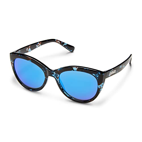 Suncloud Cityscape Polarized Sunglasses,Blue Tortoise/Polarized Blue Mirror,One Size