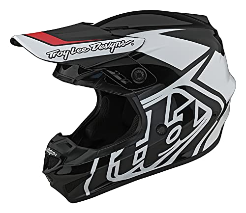 Troy Lee Designs GP Overload Adult Motocross Helmet (Black/White)