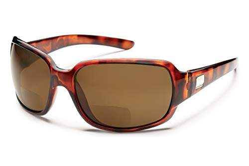 Suncloud Polarized Optics Cookie Sunglasses (Tortoise with Brown Polarized Reader +1.50 Lens)