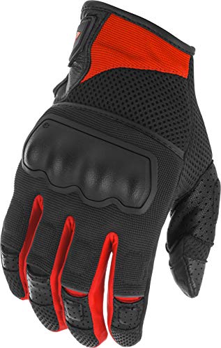 FLY Racing Adult Coolpro Force Motorcycle Gloves (Black/Red)