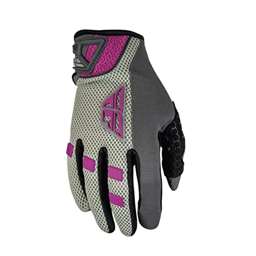 FLY Racing Women's CoolPro Motocross Gloves (Grey/Pink)